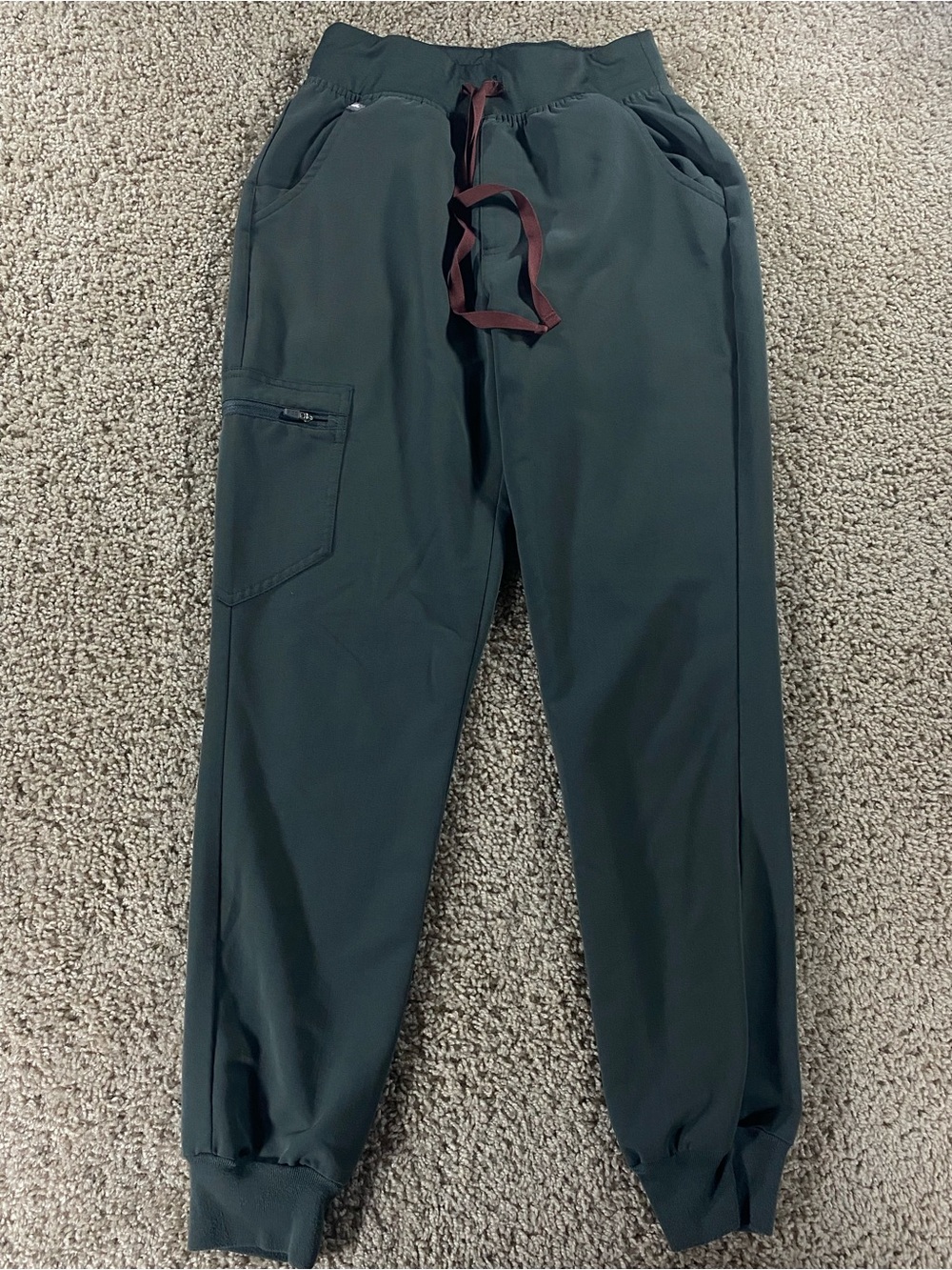 Figs High Waisted Zamora Jogger Scrub Pant Limited Edition Bonsai Green XS